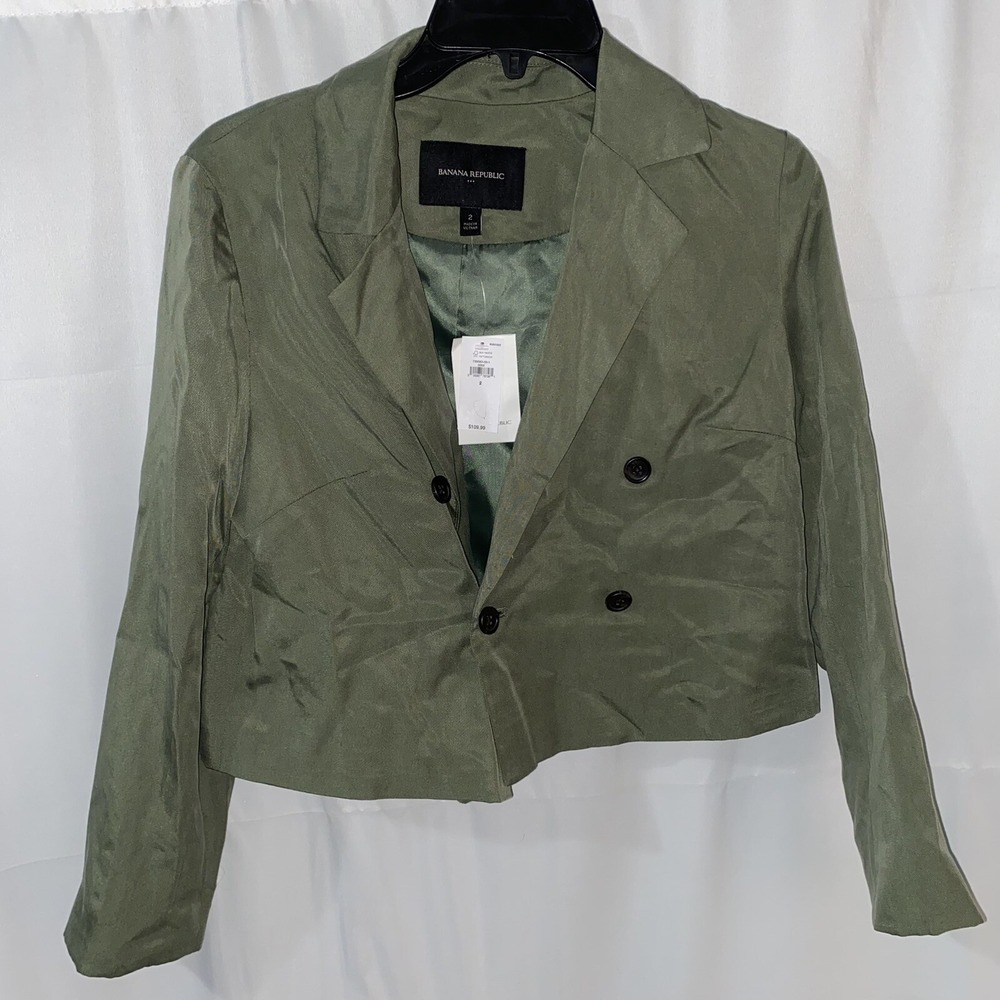 Banana Republic Blazer Flight Jacket Womens Size 2 New With Tag‎ $109